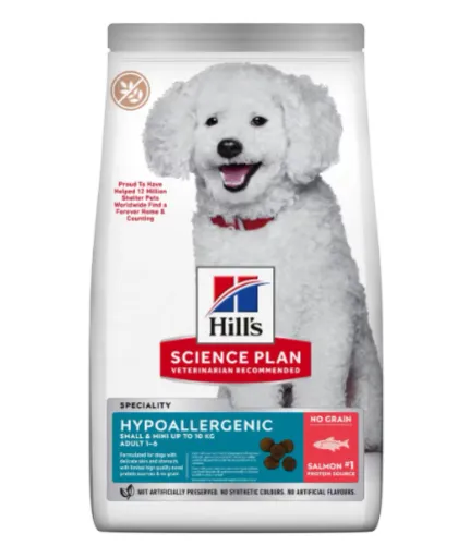 Science Plan Hypoallergenic de Salmón para Perros Mini y Raza