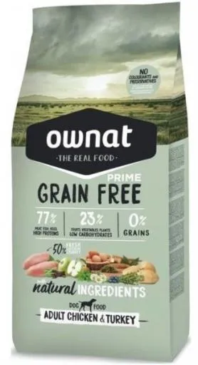 Pienso Prime Grain Free Adult de Pollo y Pavo para Perros 3 Kg