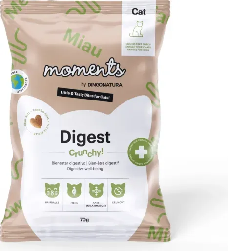 Snacks Digest Crunchy para Gatos 70 GR