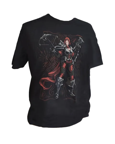 Camiseta Negra Valla Rising Heroes of Storm Talla XXL