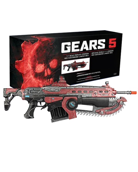 Réplica Gears 5 Crimson Lancer Escala 1:1