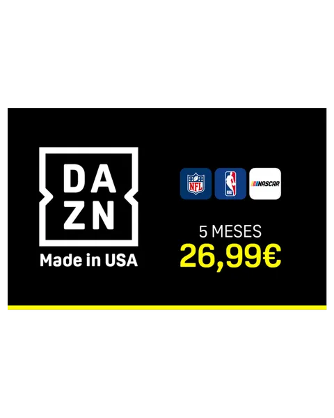 Tarjeta Prepago DAZN Made in USA 5 Meses