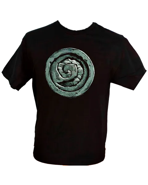 Camiseta Negra Heartstone Vintage Logo Talla M