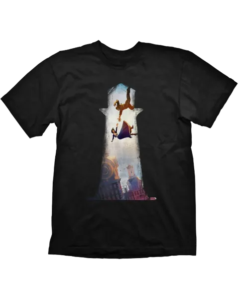 Camiseta Negra Bioshock Lighthouse Talla S