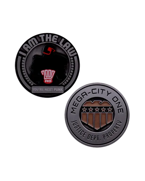 Réplica Moneda Mega-City One 2000 AD Juez Dredd Edición Limitada Fanattik