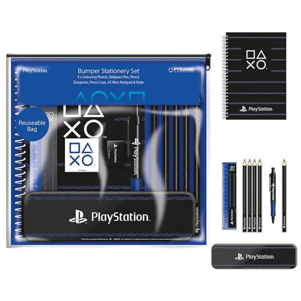 Playstation - Set De Papelería Premium Pinstripe