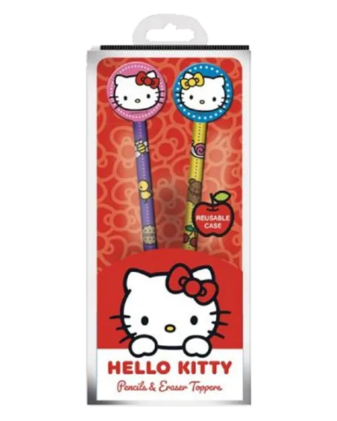 Set 2 Bolígrafos con Toppers Hello Kitty