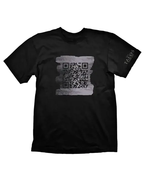 Camiseta Negra Código QR Talos Talla L
