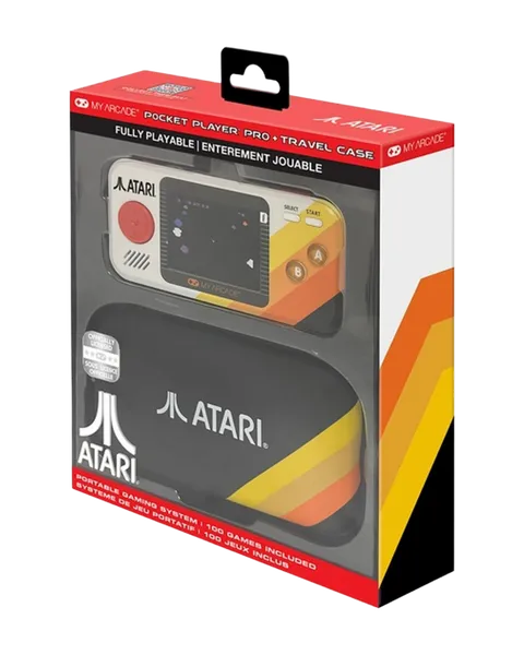 Consola portátil Pocket Player Pro + Funda Atari My Arcade