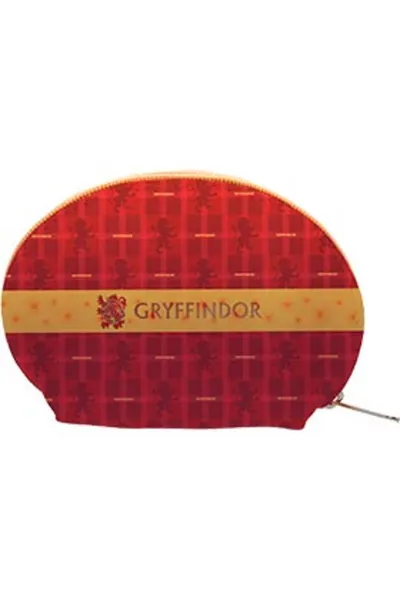 Estuche Ovalado Rojo Gryffindor Logo Harry Potter
