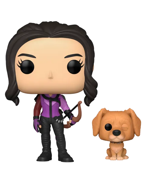 Figura Pop! Kate Bishop con Lucky Hawkeye Television 9cm