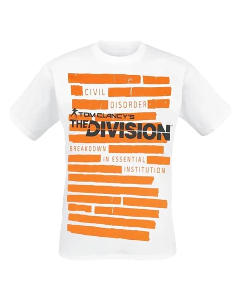 Camiseta Blanca Breakdown Institution The Division Talla L