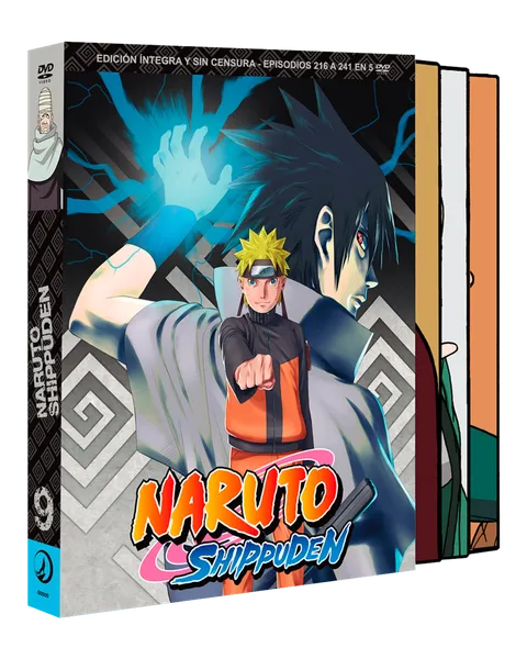 Naruto Shippuden Box 9 Episodios 216 a 241 Edición DVD