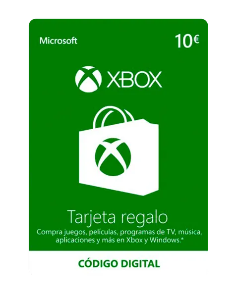 Tarjeta Prepago Xbox Live 10€