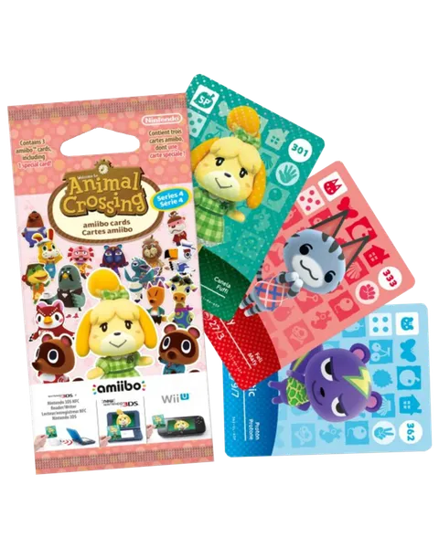 Pack 3 Tarjetas amiibo Animal Crossing Serie 4