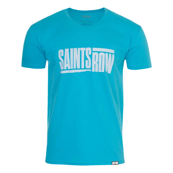 Camiseta Logo Saints Row Azul Talla M