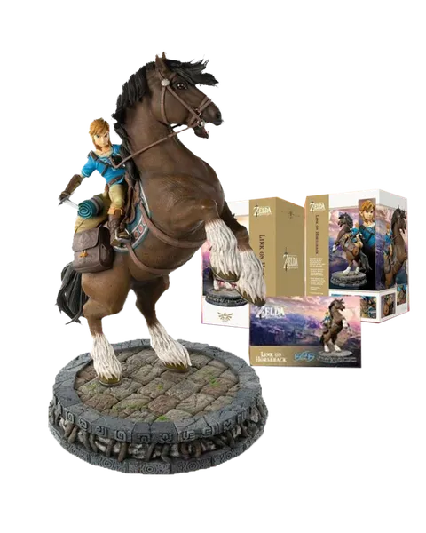 Figura Link Horseback Estatua Resina The Legend of Zelda BOTW 56 cm (Standard Edition)
