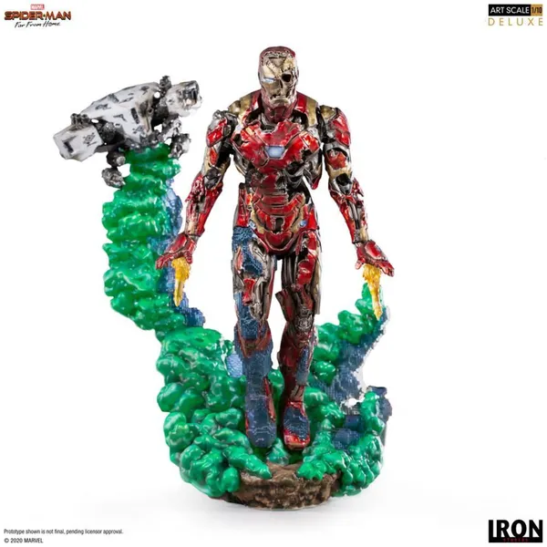 Figura Bds Art Scale 1/10 Marvel Spider Man Iron Man Illusion