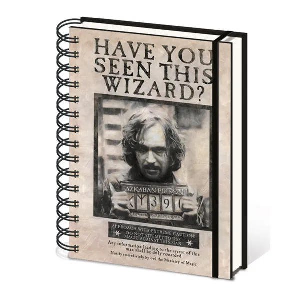 Harry Potter - Cuaderno A5 Espiral Sirius Black