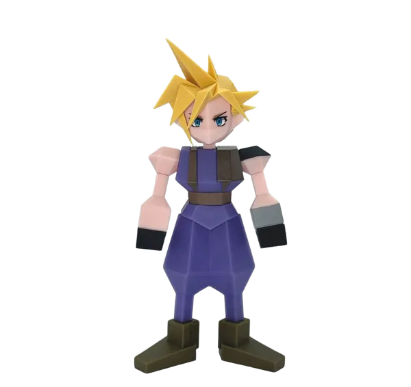 Figura Cloud Strife Final Fantasy VII Polygon Square Enix 15cm