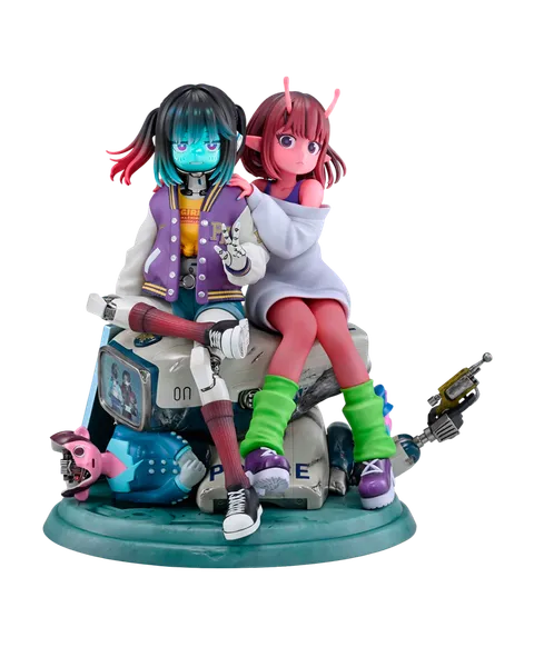 Pack de 2 Figuras Chiharu & Makina Milky Subway The Galactic Limited Express Medicos
