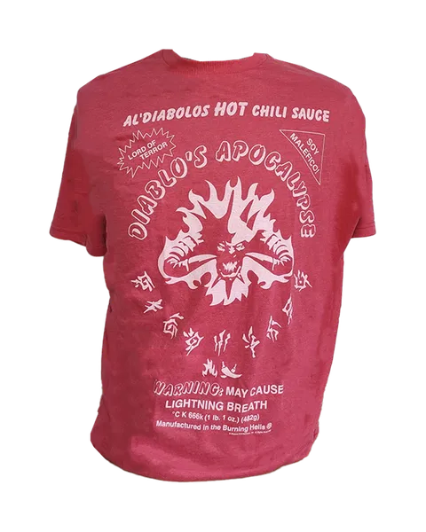 Camiseta Roja Mujer Diablo's Hereos of the Storm Talla M