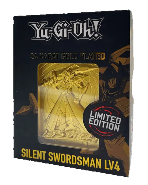 Lingote Metálico Yu-Gi-Oh! Limited Edition 24k Gold Plated Silent Swordsman