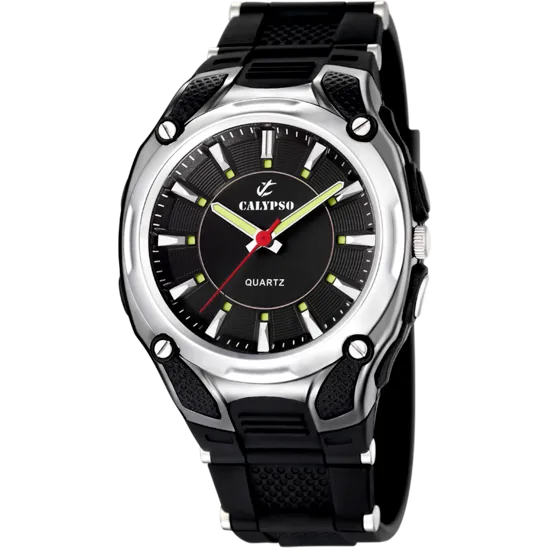 Reloj Calypso Street Style K5560/2 Plata Correa De Caucho, Hombre