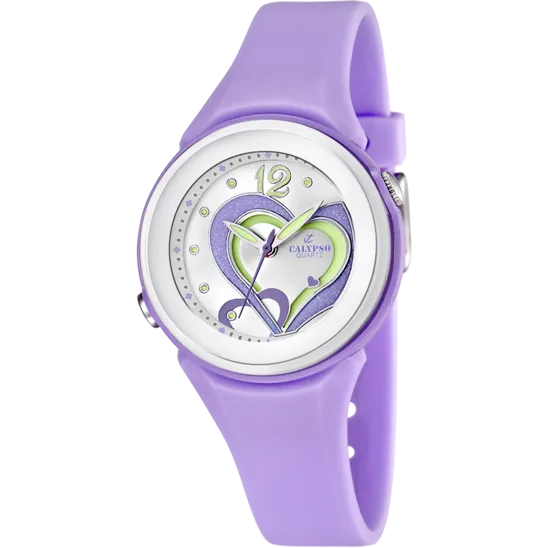 Reloj Calypso Trendy K5576/4 Plata Correa De Caucho, Mujer