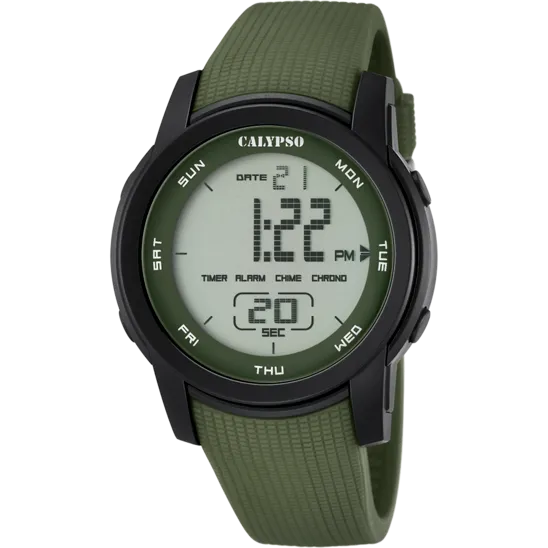 Reloj Calypso Color Splash K5698/4 Negro Correa De Caucho, Hombre