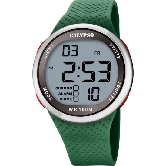 Reloj Calypso Color Splash K5785/5 Negro Correa De Caucho, Hombre