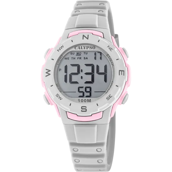 Reloj Calypso Digital Crush K5801/1 Digital Correa De Caucho, Infantil