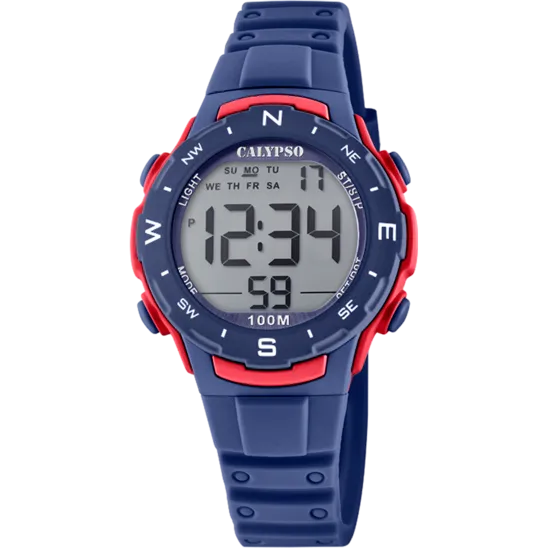Reloj Calypso Digital Crush K5801/4 Digital Correa De Caucho, Infantil