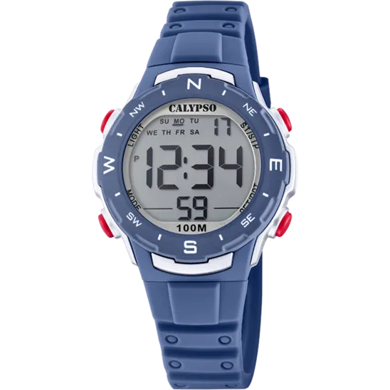Reloj Calypso Digital Crush K5801/5 Digital Correa De Caucho, Infantil