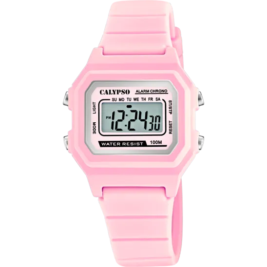 Reloj Calypso Digital Crush K5802/3 Digital Correa De Caucho, Unisex
