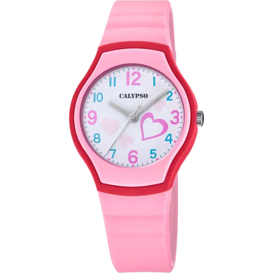 Reloj Calypso Junior Collection K5806/2 Blanco Correa De Caucho, Unisex