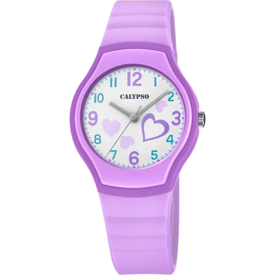 Reloj Calypso Junior Collection K5806/3 Blanco Correa De Caucho, Unisex