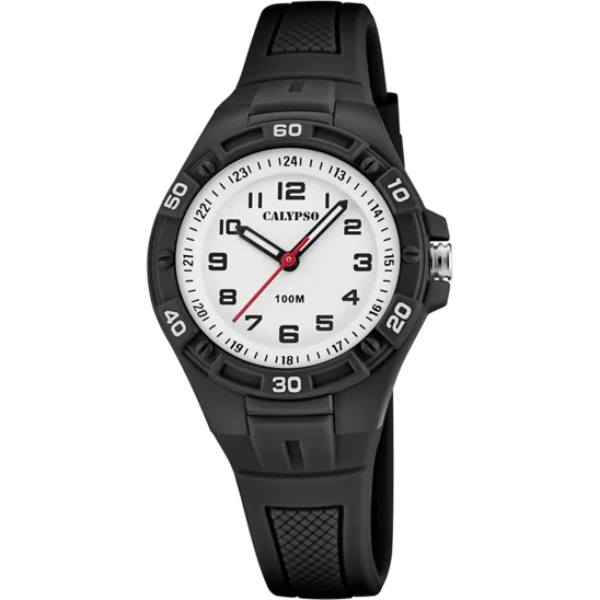 Reloj Calypso Junior Collection K5832/4 Blanco Correa De Caucho, Infantil