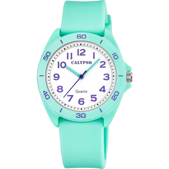 Reloj Calypso Junior Collection K5833/3 Blanco Correa De Caucho, Infantil