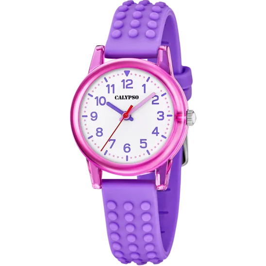 Reloj Calypso Novedades K5876/3 Blanco Correa De Caucho, Nina