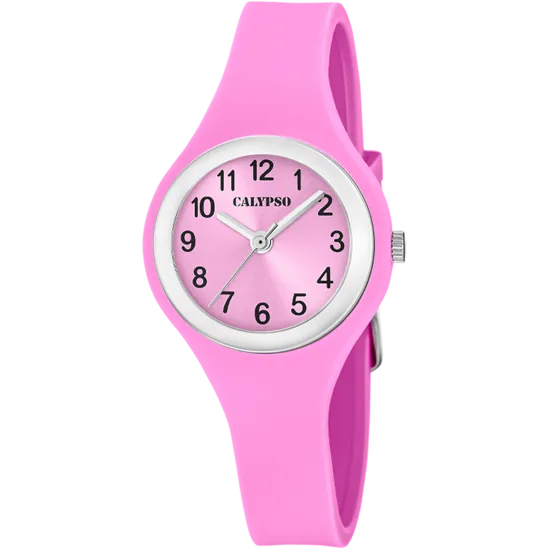 Reloj Calypso Trendy K5877/2 Rosa Correa De Caucho, Mujer