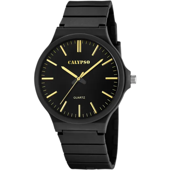Reloj Calypso Sweet Time K5879/6 Negro Correa De Caucho, Hombre