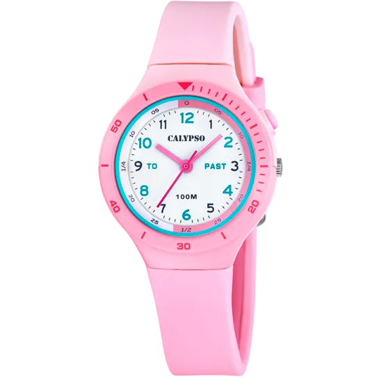 Reloj Calypso My First Watch K5882/1 Blanco Correa De Caucho, Unisex