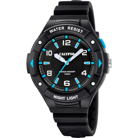 Reloj Calypso Street Style K5883/4 Negro Correa De Caucho, Hombre