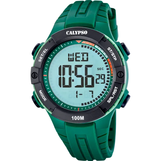 Reloj Calypso Flash Time K5884/2 Correa De Caucho, Hombre