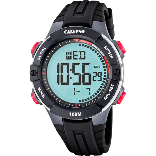 Reloj Calypso Flash Time K5884/4 Correa De Caucho, Hombre