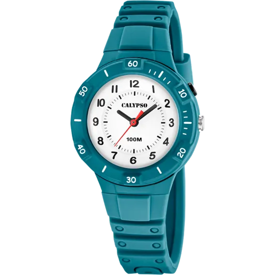 Reloj Calypso Junior Collection K5886/1 Blanco Correa De Caucho, Unisex