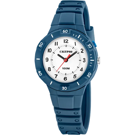 Reloj Calypso Junior Collection K5886/2 Blanco Correa De Caucho, Unisex