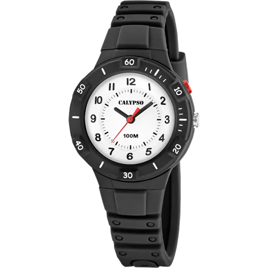 Reloj Calypso Junior Collection K5886/3 Blanco Correa De Caucho, Unisex
