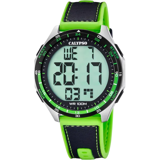 Reloj Calypso Flash Time K5887/2 Correa De Caucho, Hombre